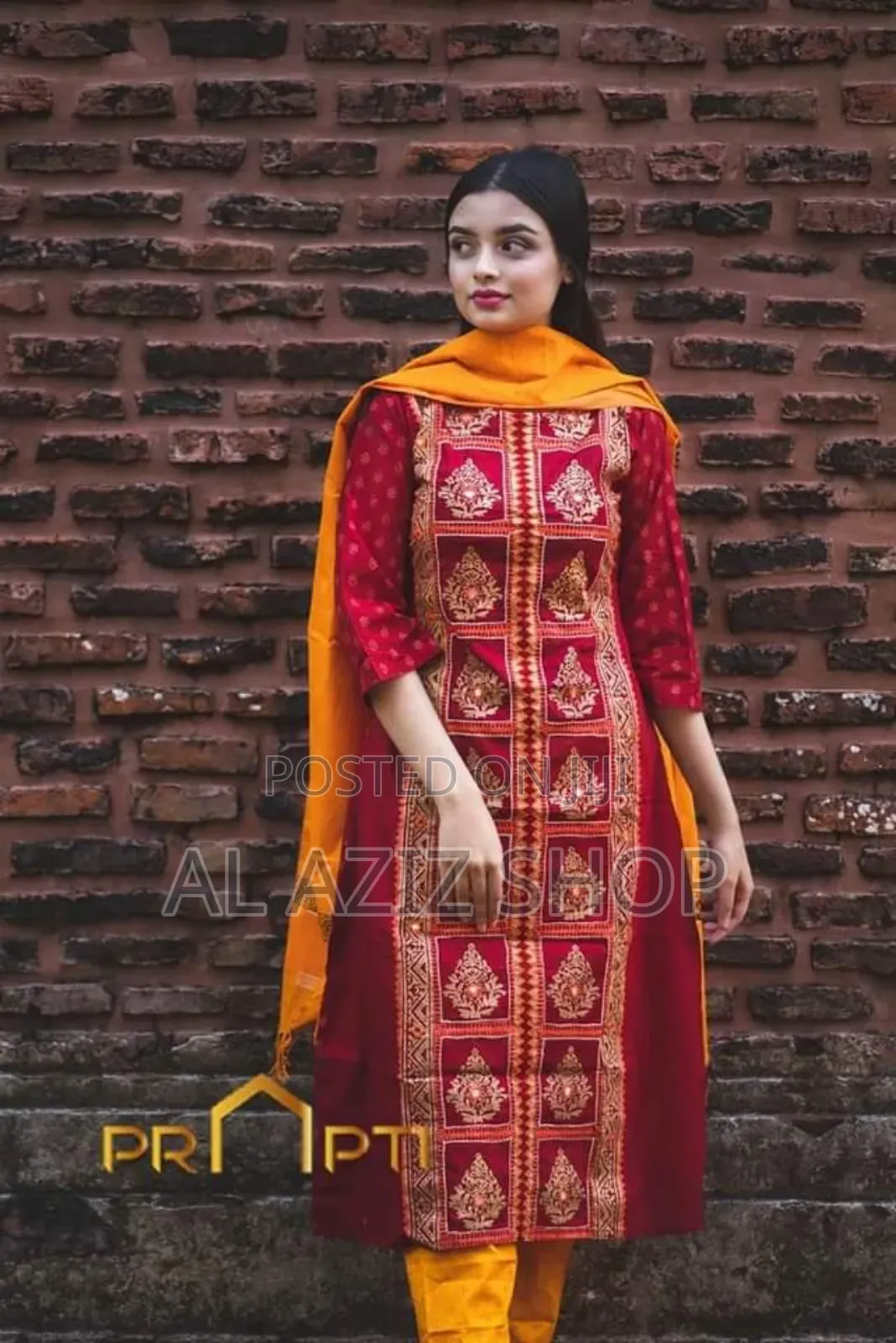 Unstitched Screen Print Three-Piece Set
