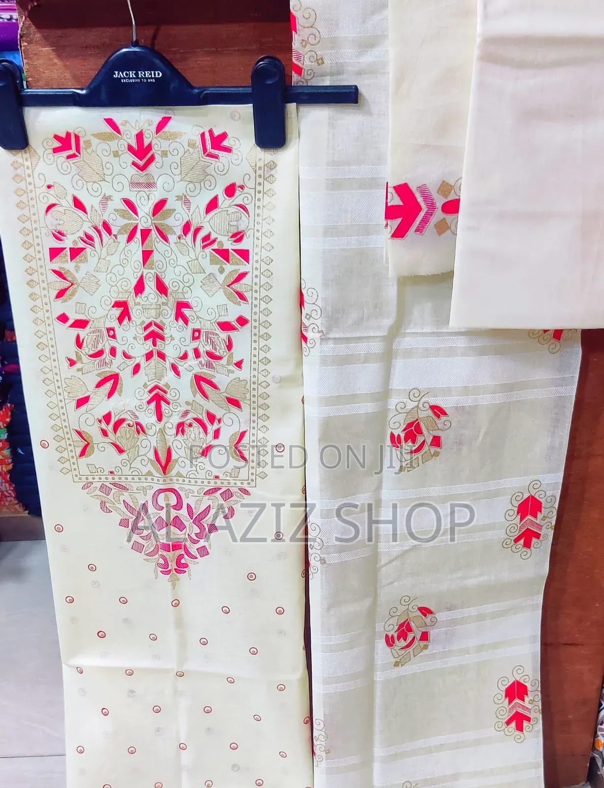 Unstitched Screen Print Three-Piece Set