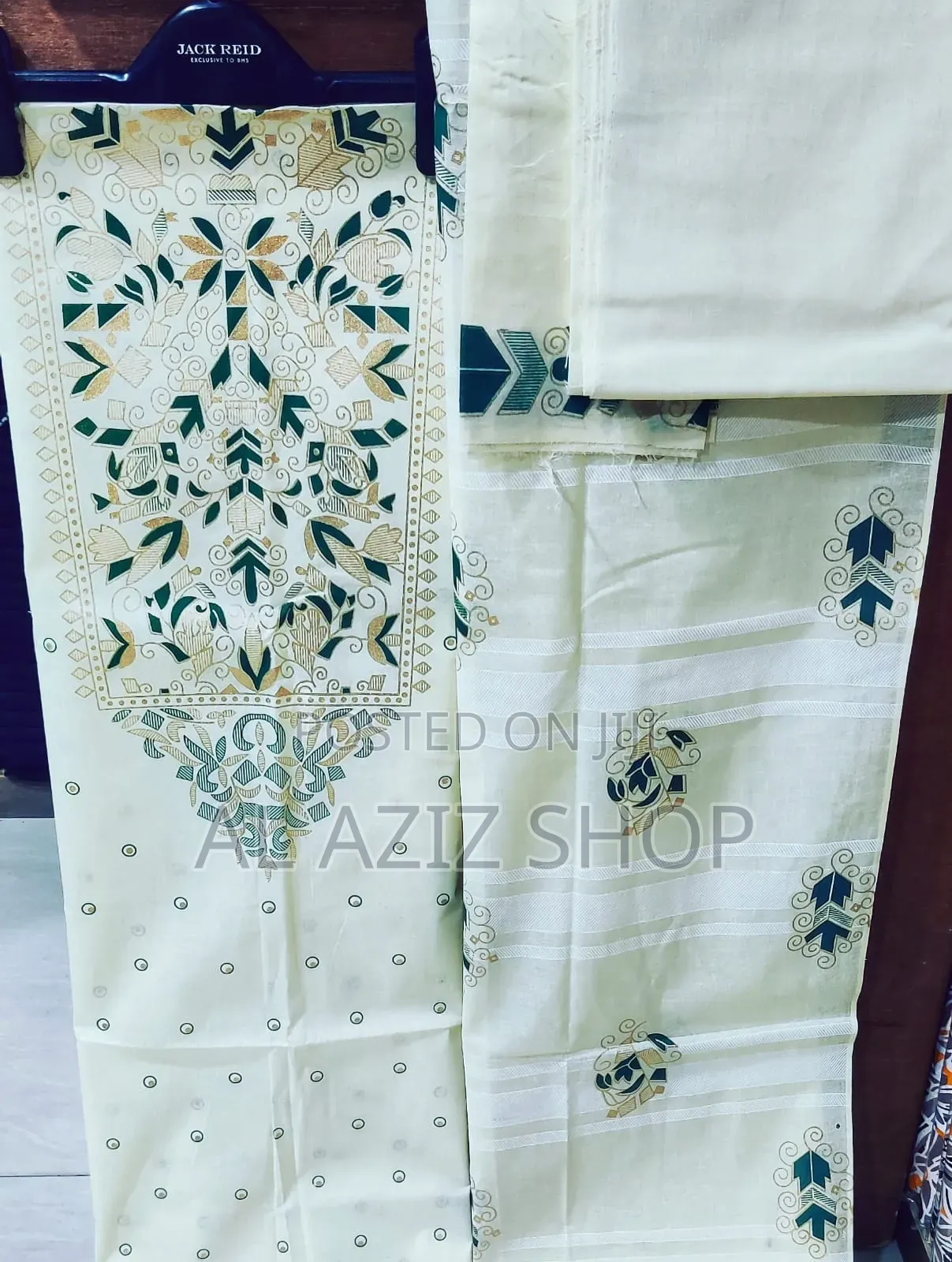 Unstitched Screen Print Three-Piece Set