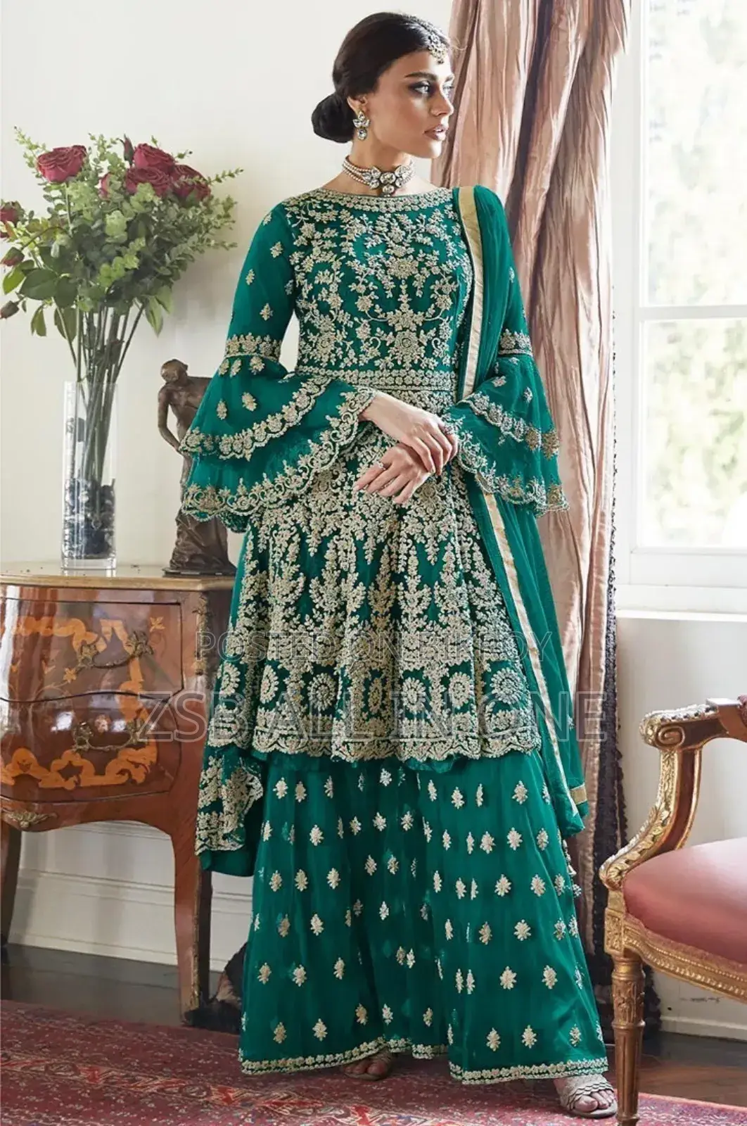 Ready-made Georgette Embroidery Party Dress