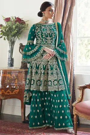 Ready-made Georgette Embroidery Party Dress