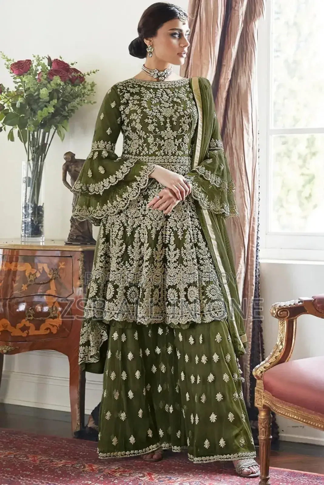 Ready-made Georgette Embroidery Party Dress