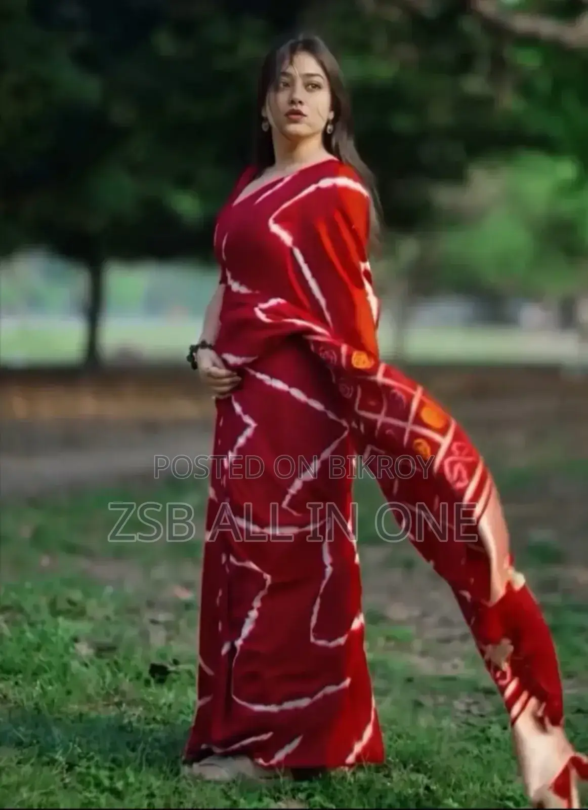 Digital Print Saree With Blouse Piece New Update