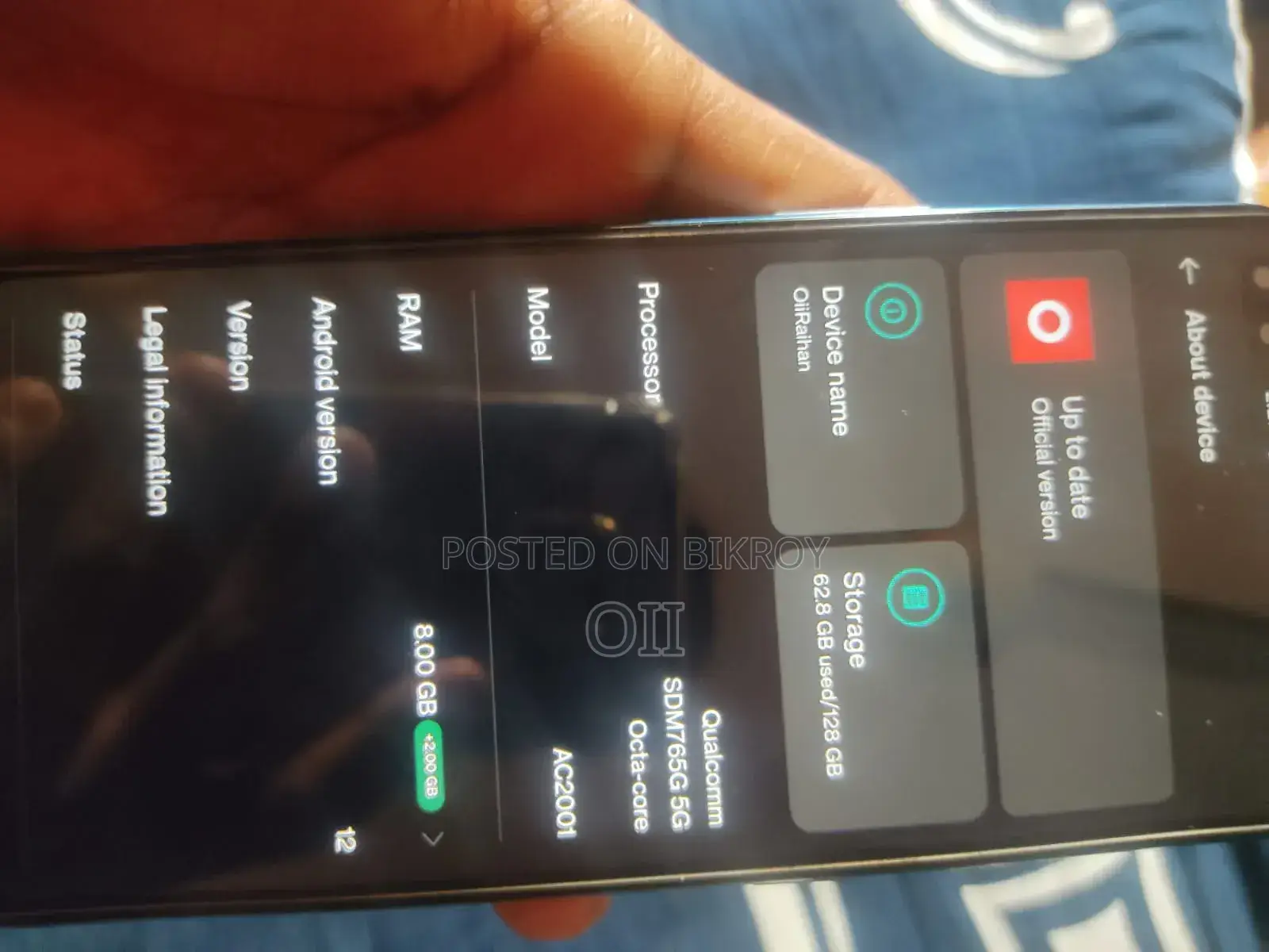 OnePlus 10R 128 GB Blue