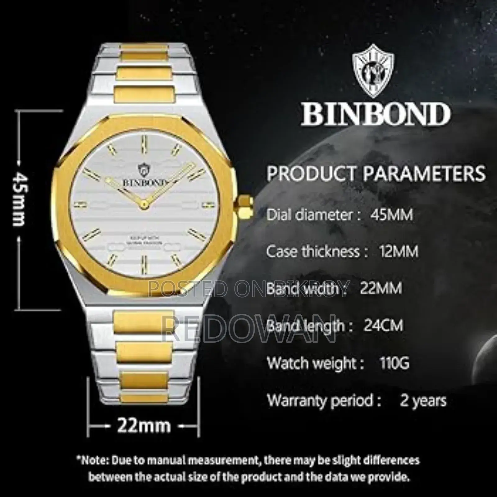 Binbond Luxury Men’s Watch (Water Proof)