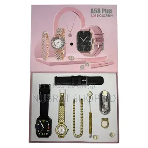 A58 Plus Smartwatch Gift Set for Girls (8 in 1)
Code: 12980