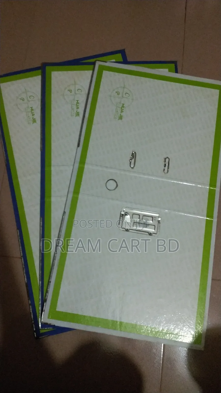 Hua Jie A4 Lever Arch File | Heavy Duty Box File | Metal Clip (New)