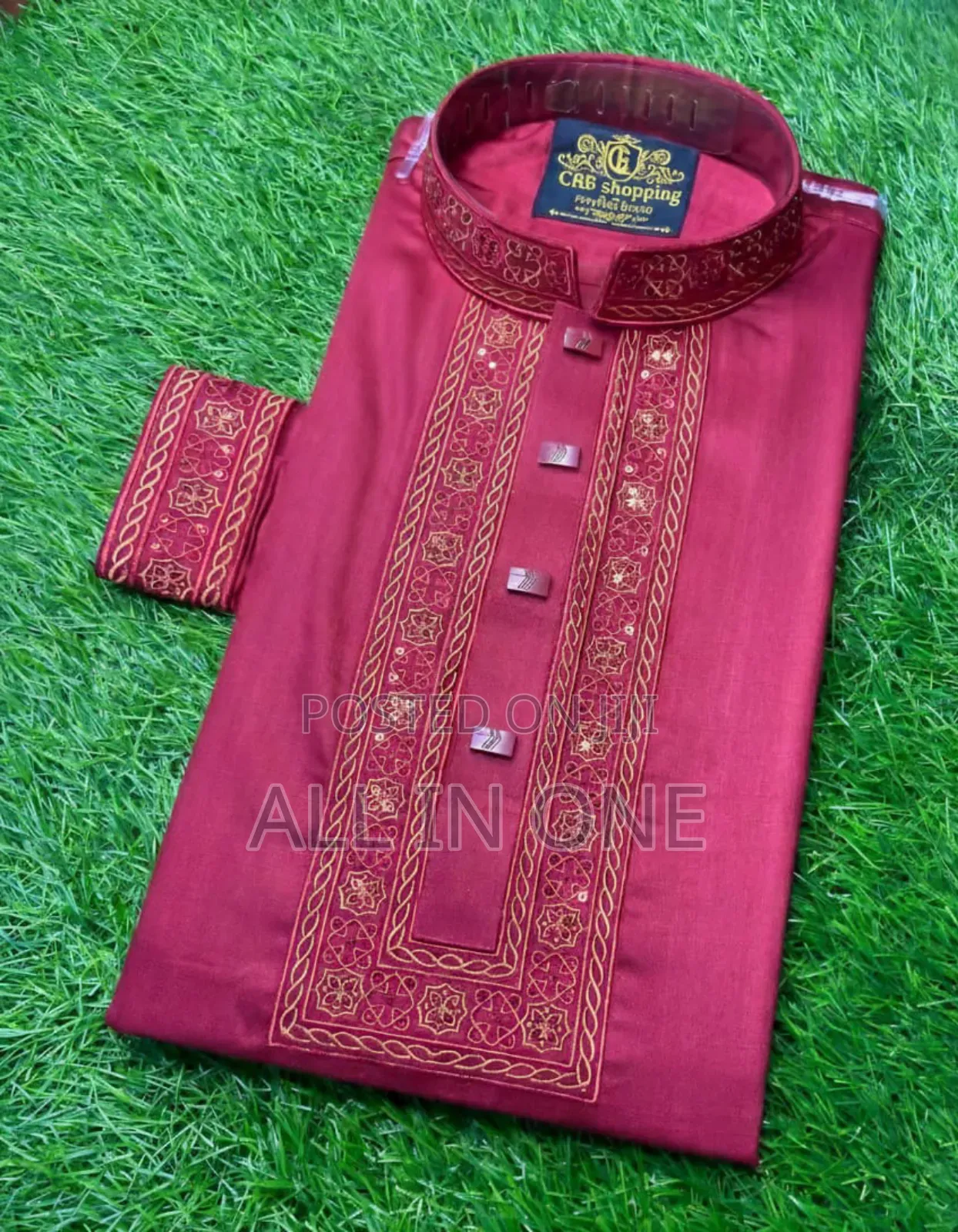 Premium Cuff Sleeve Slub Shaton Panjabi