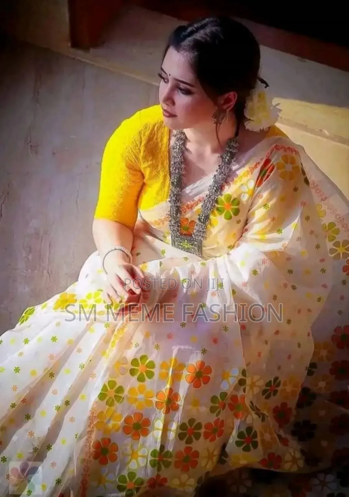 Skin Print Resham Silk Saree With Blouse Piece