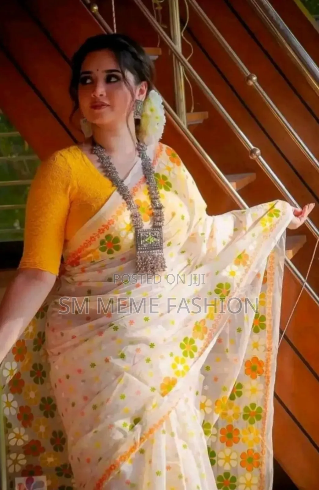 Skin Print Resham Silk Saree With Blouse Piece