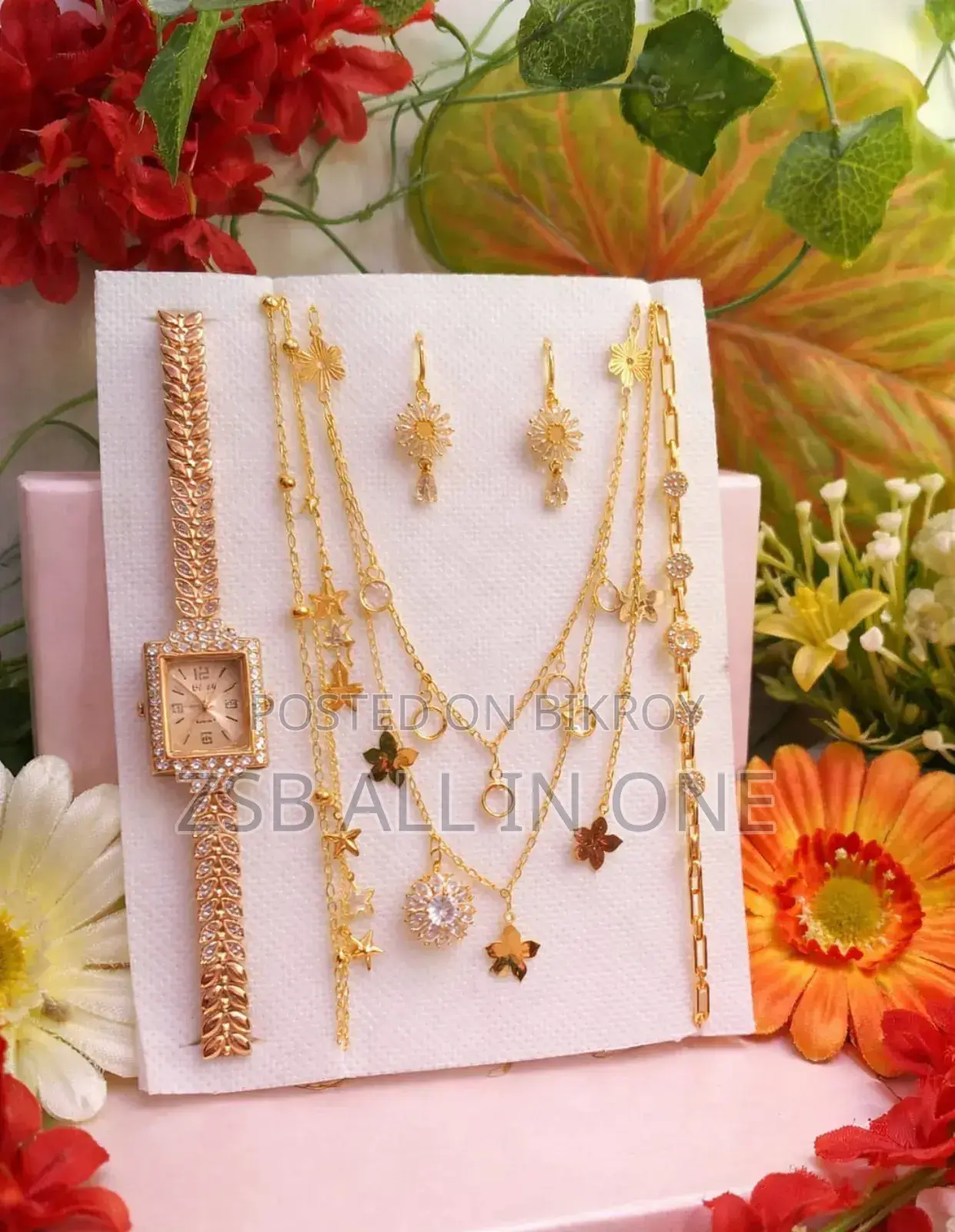 Premium Black Jewelry Combo Set