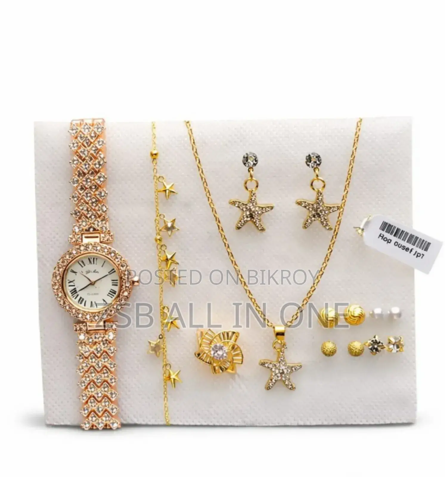 Premium Black Jewelry Combo Set