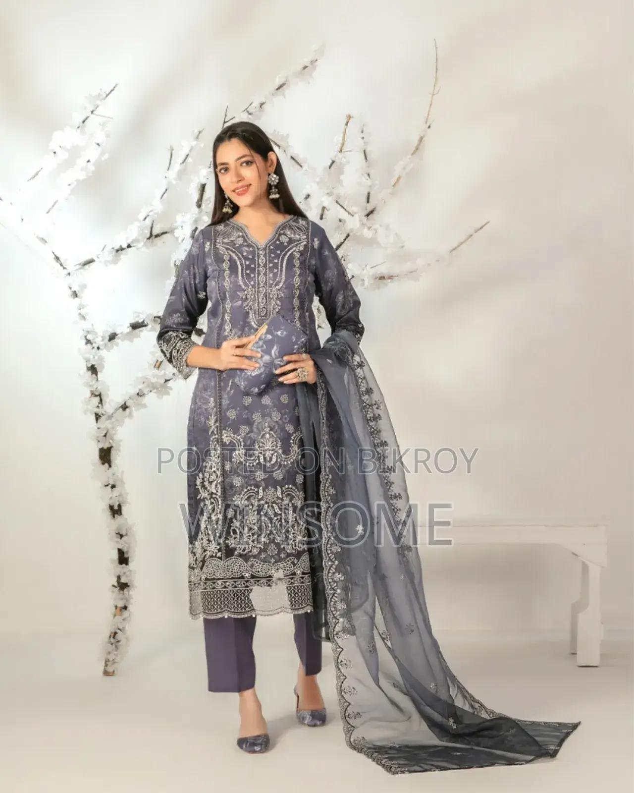 Luxury Organza Pakistani Four Pieces