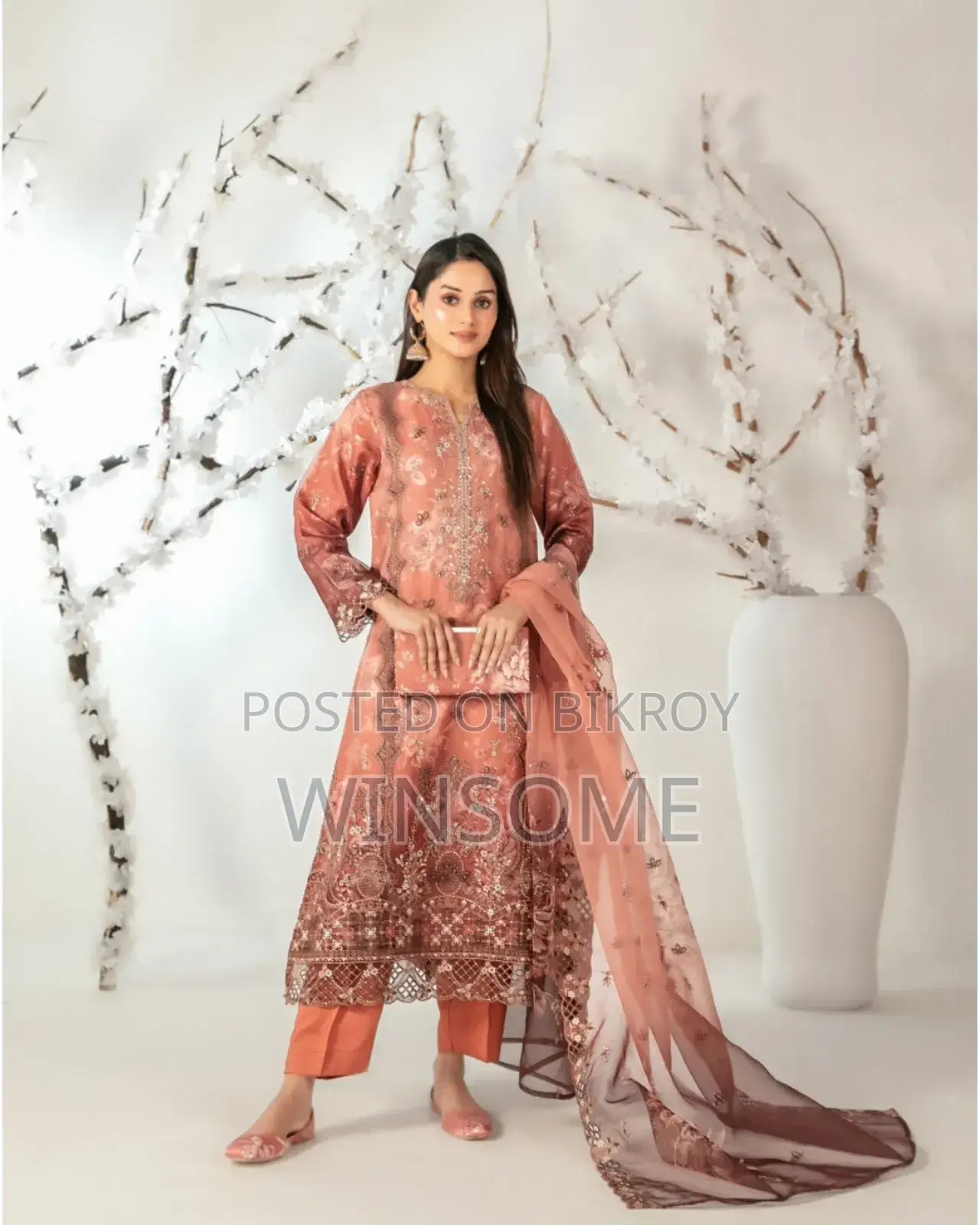Luxury Organza Pakistani Four Pieces