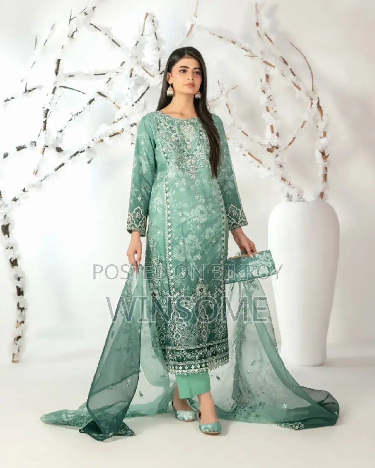 Luxury Organza Pakistani Four Pieces