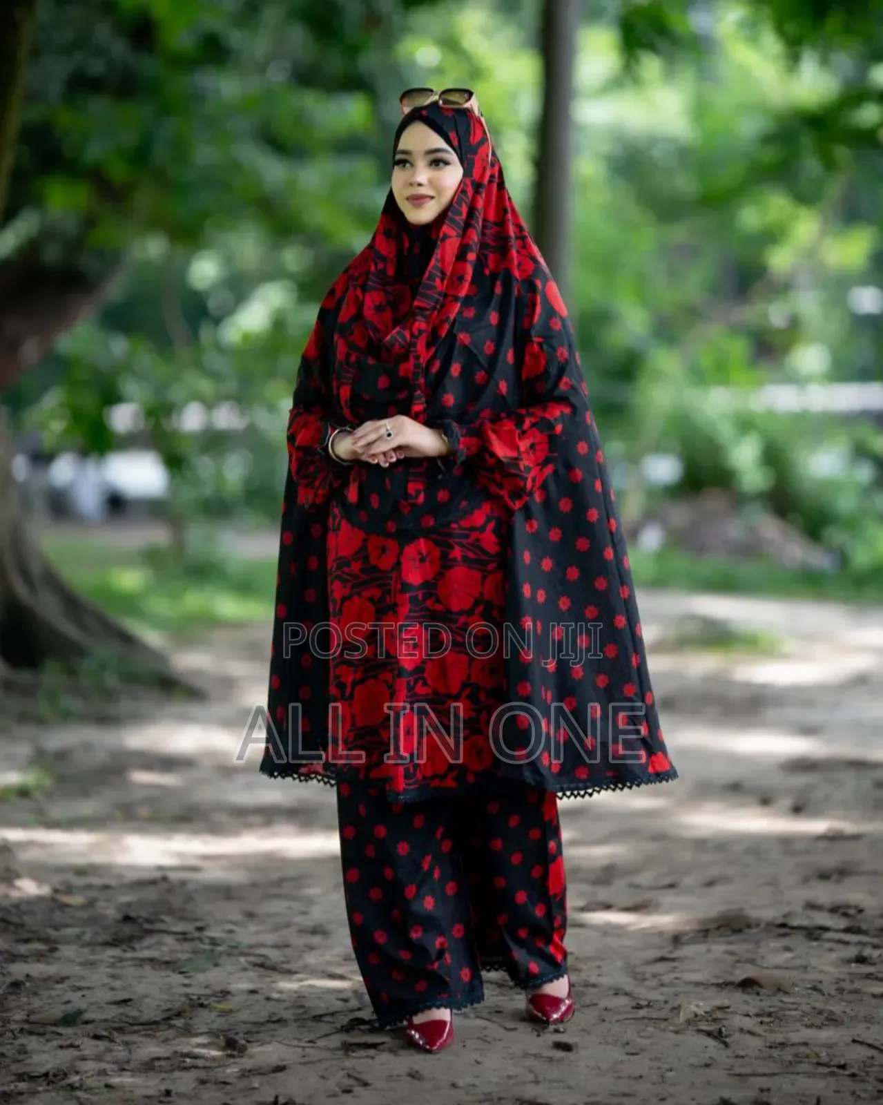 Plaju Khimar Set Premium Cotton Khimar with Palazzo Set