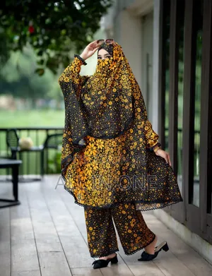 Plaju Khimar Set Premium Cotton Khimar with Palazzo Set