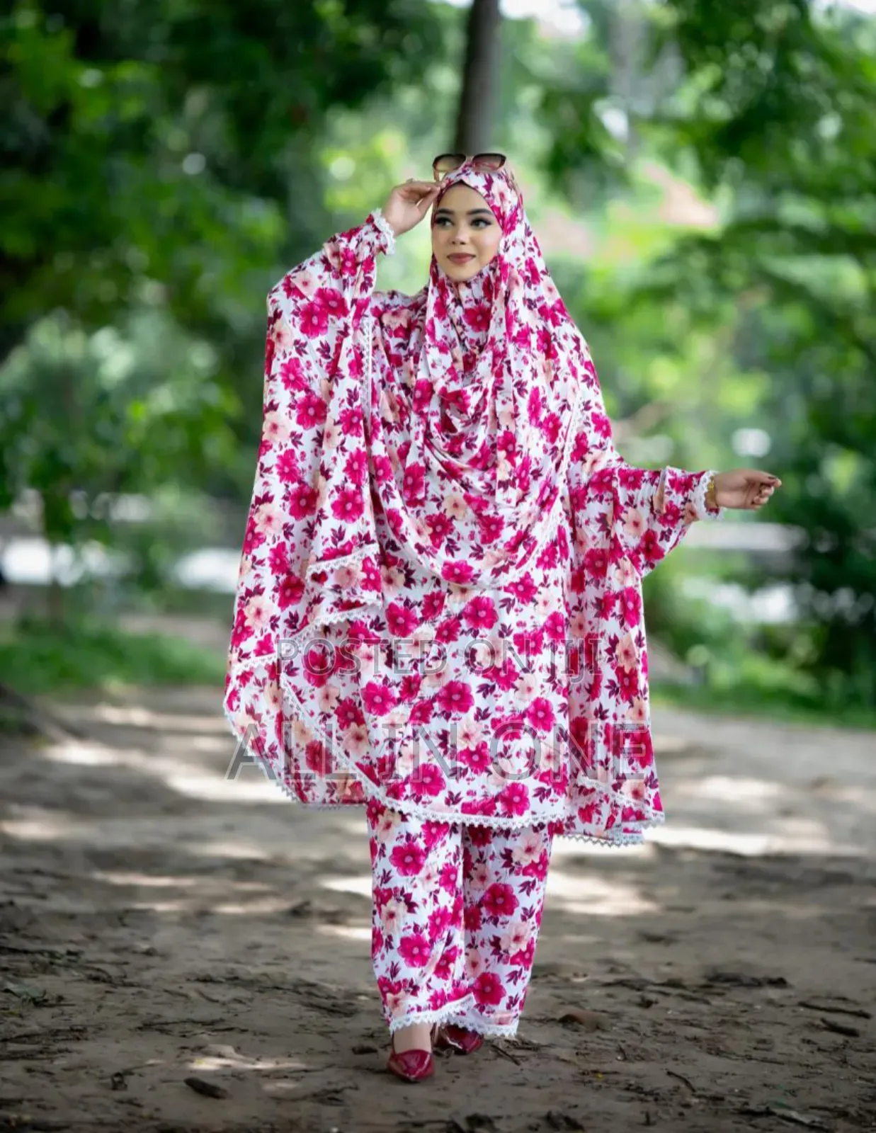 Plaju Khimar Set Premium Cotton Khimar with Palazzo Set