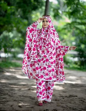 Plaju Khimar Set Premium Cotton Khimar with Palazzo Set