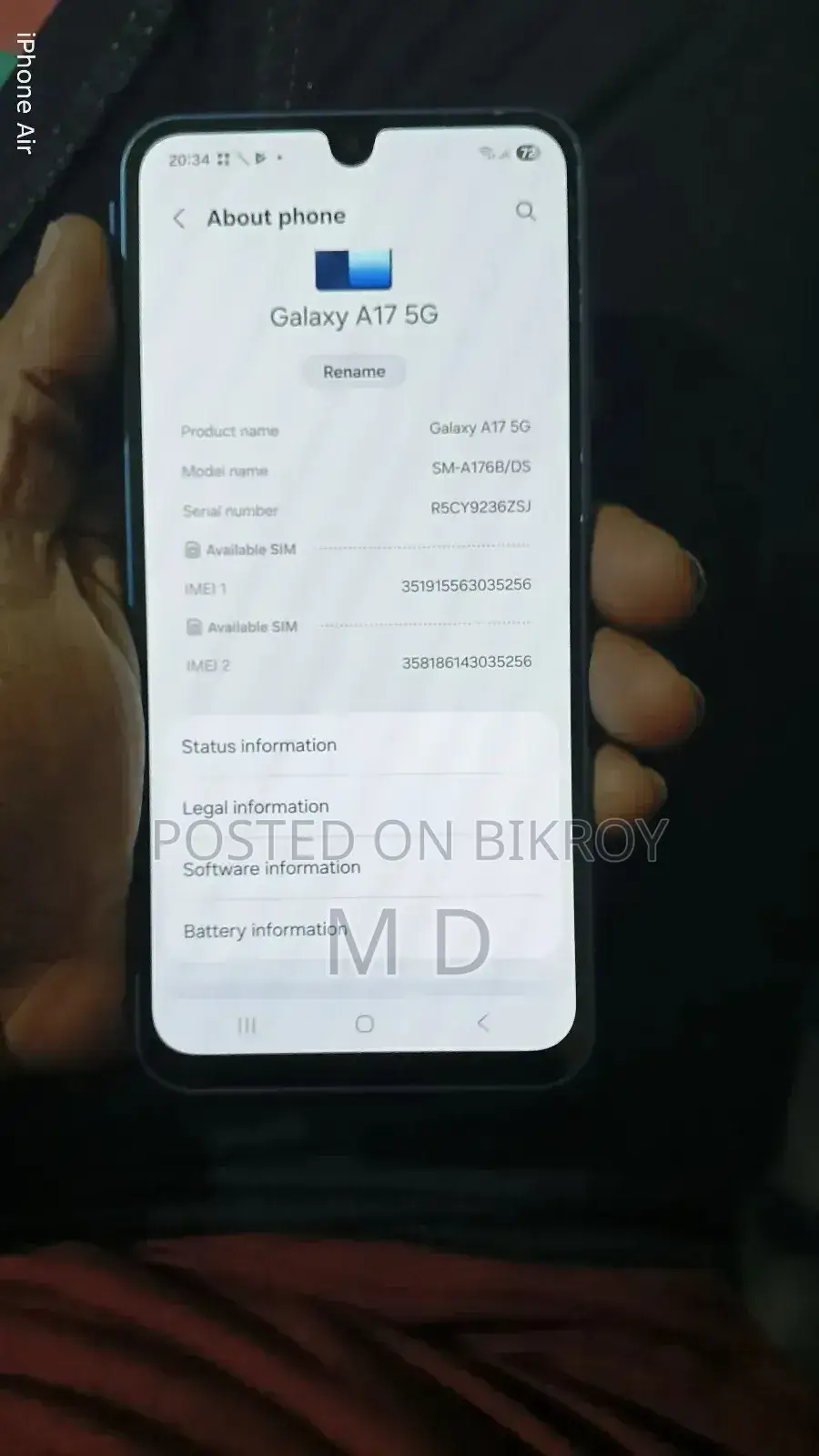 Samsung Galaxy A17 5G 128 GB Blue