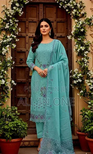 Unstitch Three Piece with Sequence and Embroidery Work on Full Body