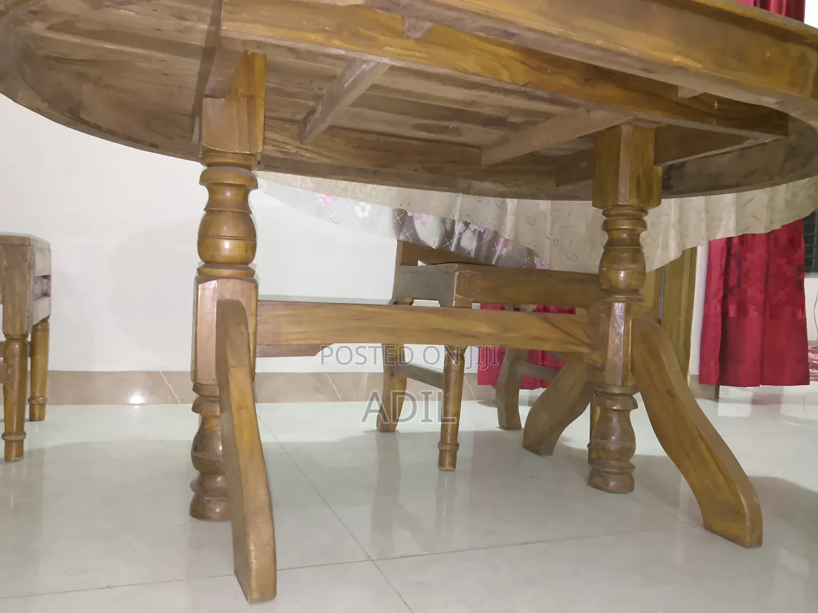 Teak Wood Dining Table Set (4 Chairs)