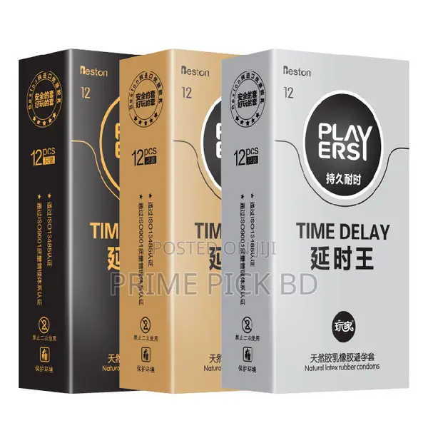 Players Delay Condom – Premium Latex Condoms With Delay Effect 12 Pack