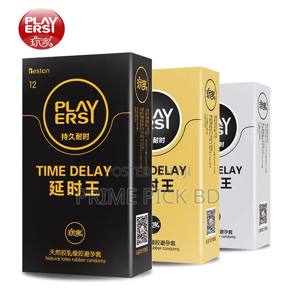 Players Delay Condom – Premium Latex Condoms With Delay Effect 12 Pack