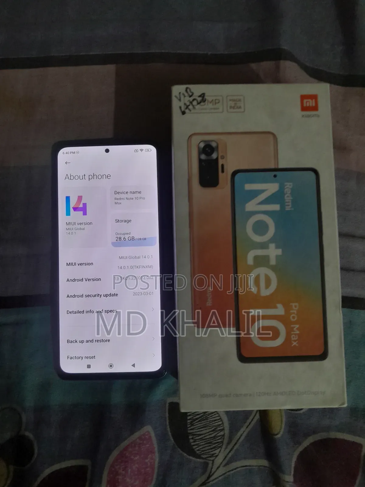 Xiaomi Redmi Note 10 Pro Max 128 GB Red