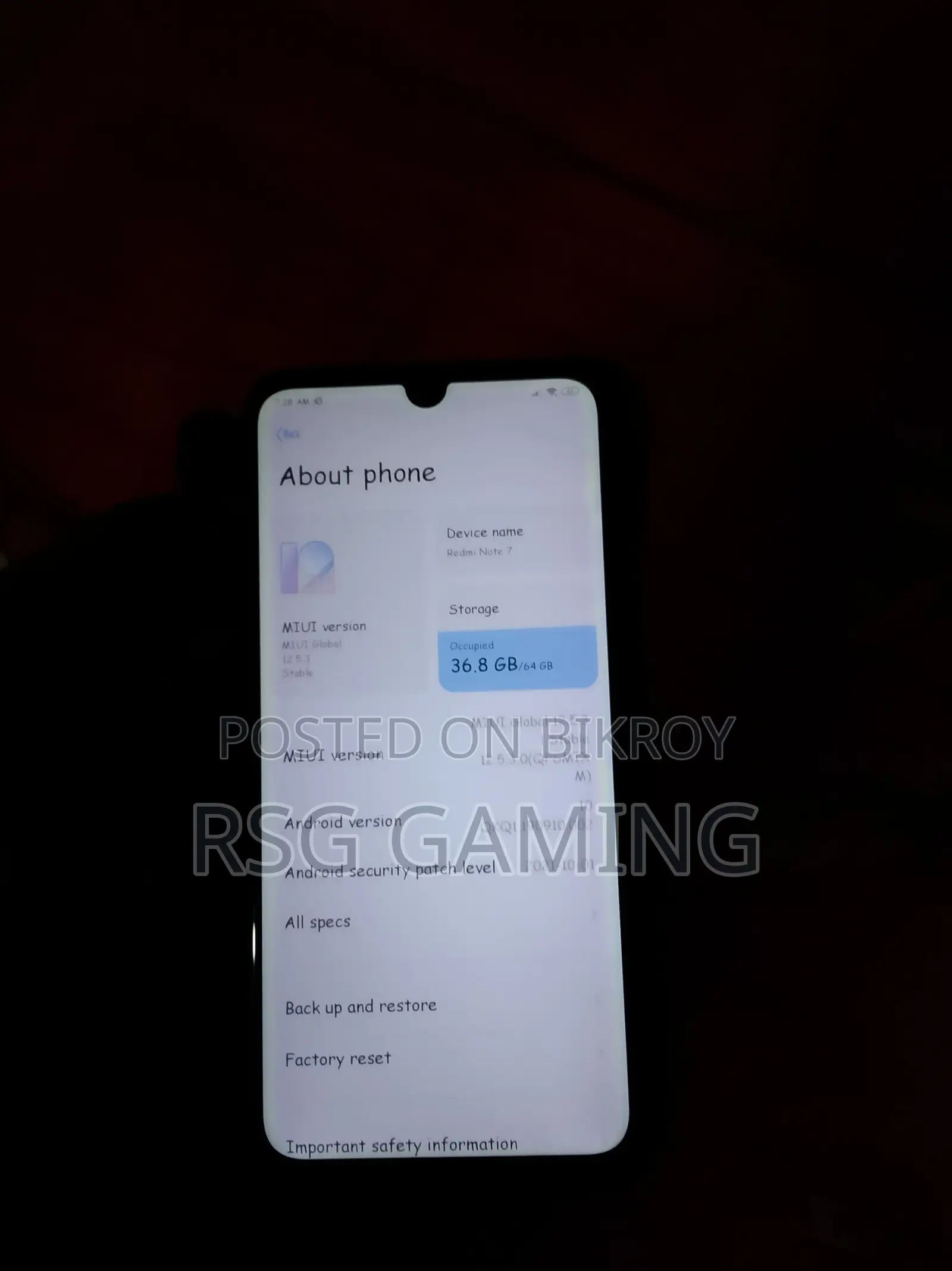 Xiaomi Redmi Note 7 64 GB Blue