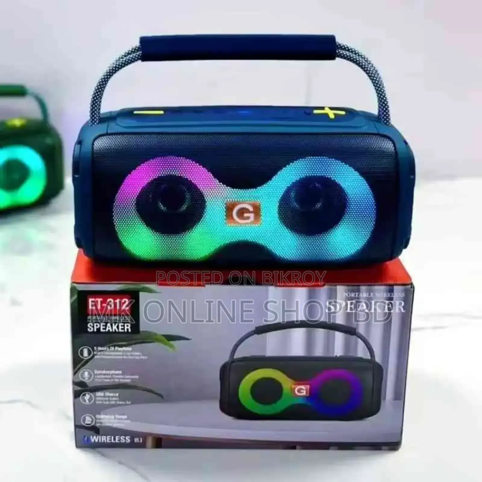 RGB Light Portable Wireless Speaker