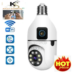 ডুয়াল লেন্স V380 PTZ বাল্ব আইপি নাইট ভিশন ক্যামেরা