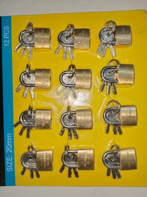 Mini 20mm Brass Padlocks | Small Luggage Locker Locks (03 Pcs)