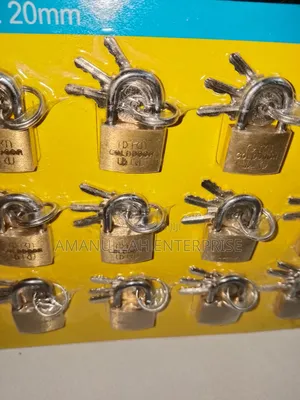Mini 20mm Brass Padlocks | Small Luggage Locker Locks (03 Pcs)