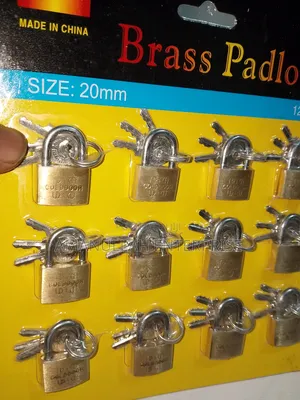 Mini 20mm Brass Padlocks | Small Luggage Locker Locks (03 Pcs)