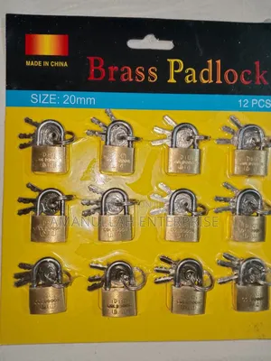 Mini 20mm Brass Padlocks | Small Luggage Locker Locks (03 Pcs)