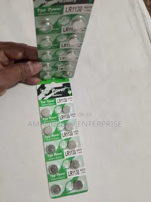 Ag10 Lr1130 Alkaline Button Cell Battery - 1.55v (Pack of 10 Pcs)