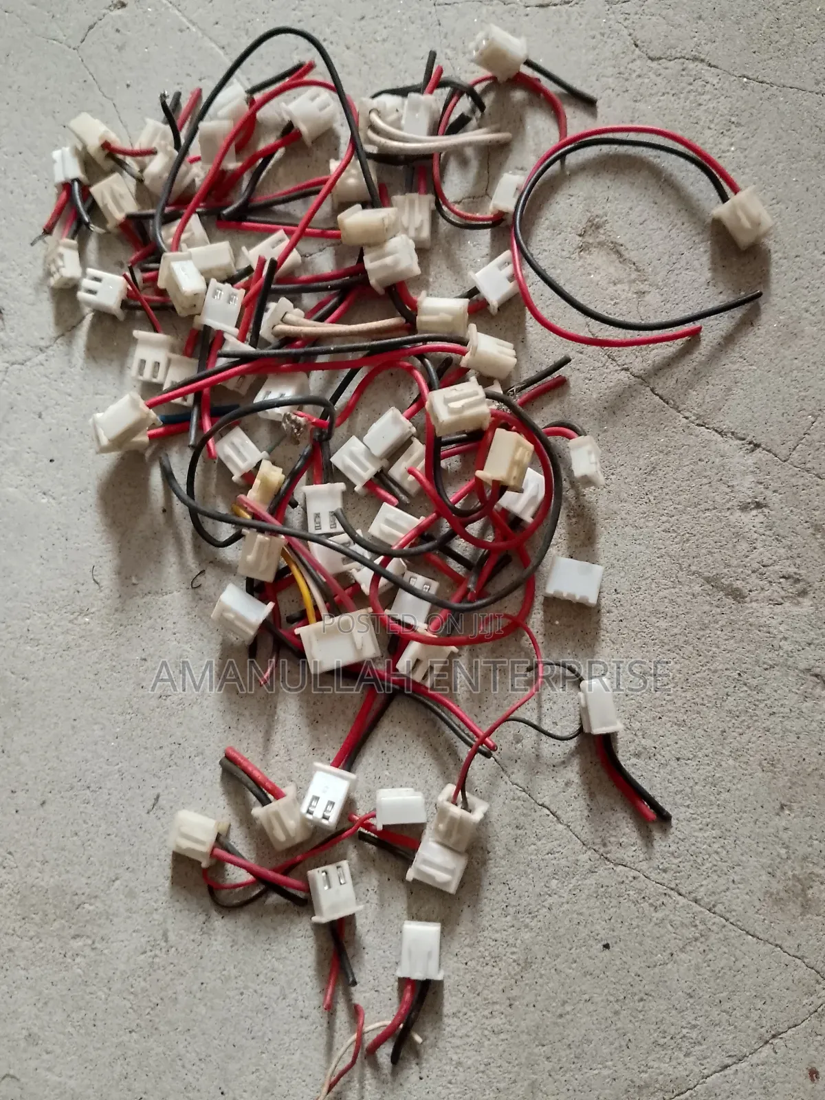2-Pin JST Ph Female Connector Wire Cable (Red/Black) 16 PCS