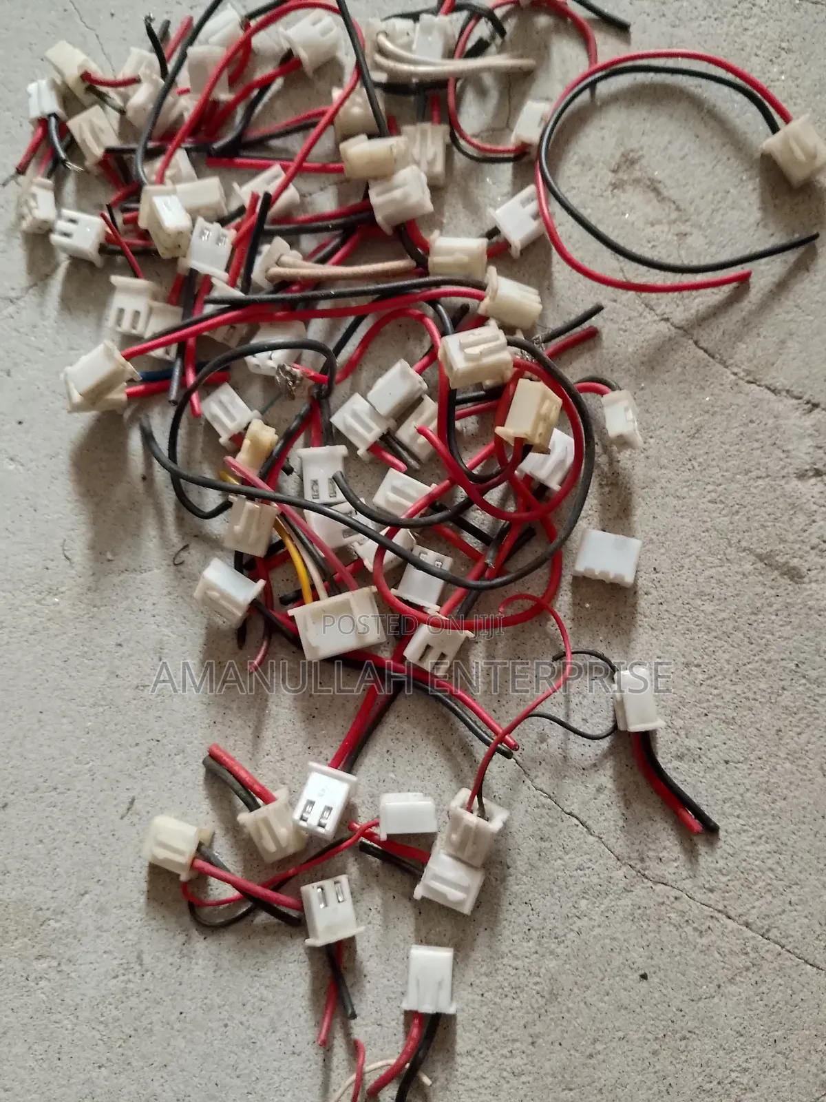 2-Pin JST Ph Female Connector Wire Cable (Red/Black) 16 PCS