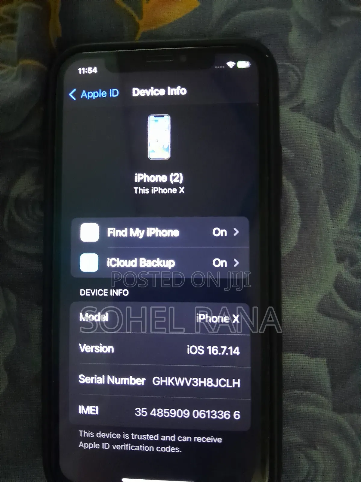 Apple iPhone X 64 GB Black