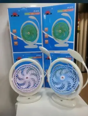 Jr 2018 Mini Portable Fan With Led Light