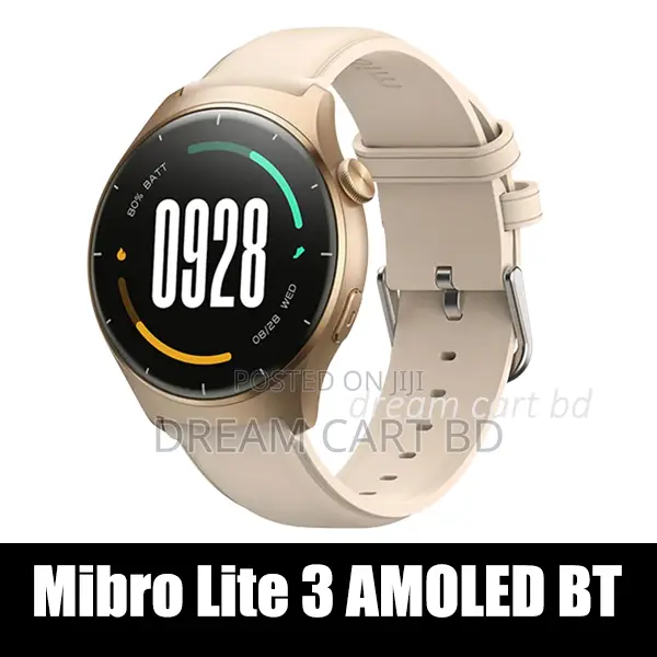 Mibro Lite 3 Amoled Bt Calling Smart Watch – Gold