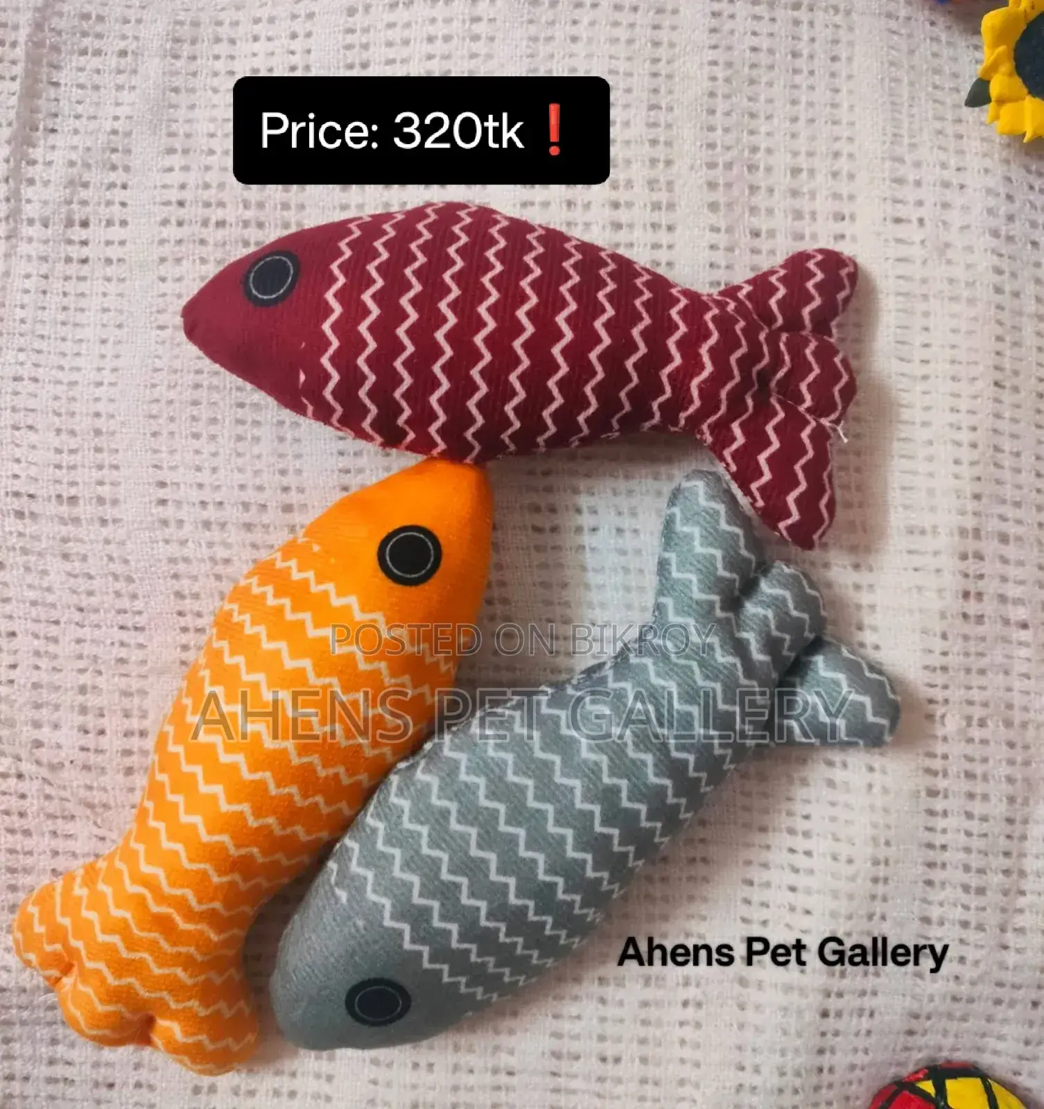 Fish Shaped Catnip Toy