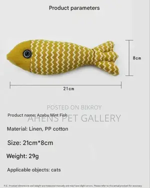 Fish Shaped Catnip Toy