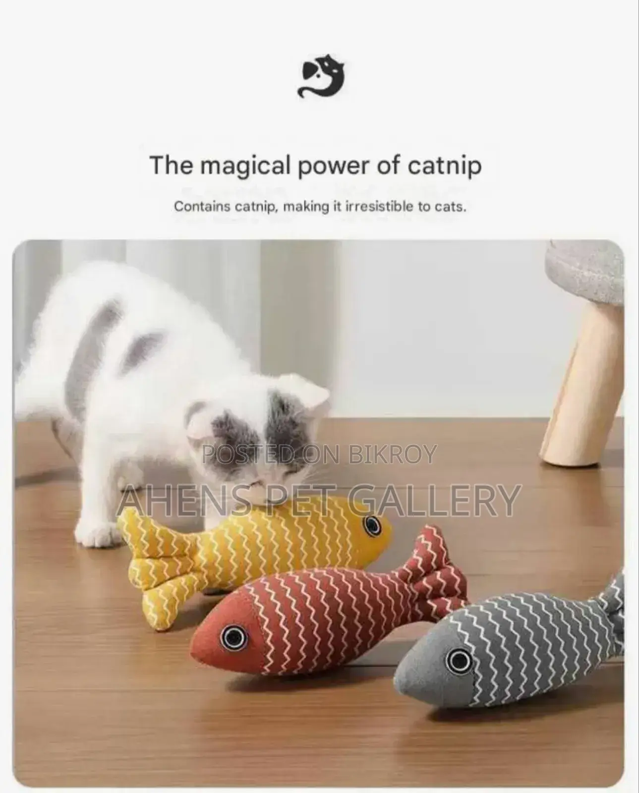 Fish Shaped Catnip Toy
