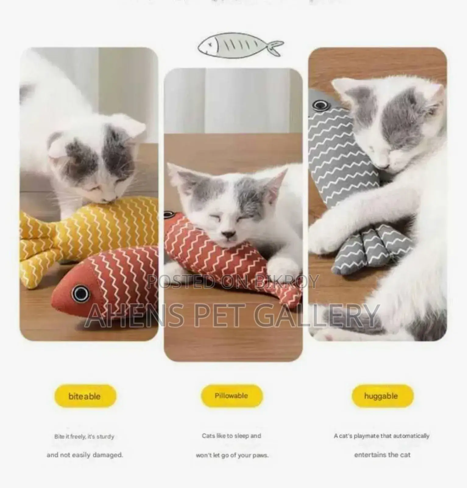 Fish Shaped Catnip Toy