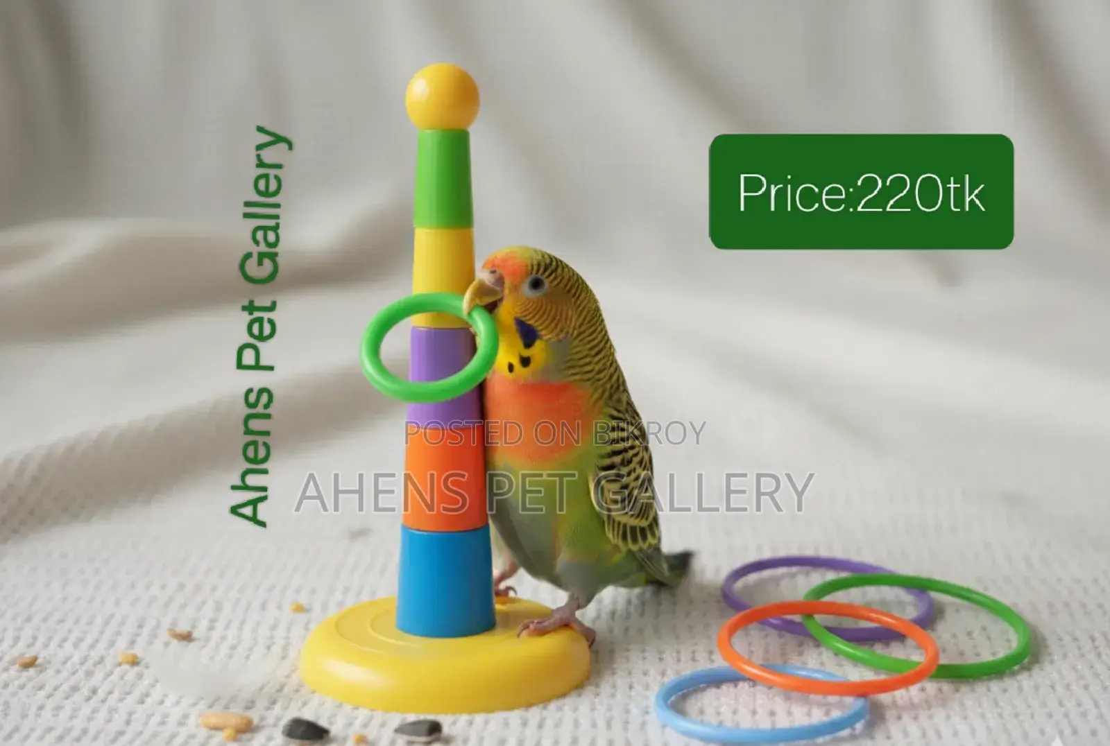 Parrot Ferrule Tower Rings-training Interactive Toy