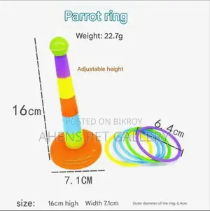 Parrot Ferrule Tower Rings-training Interactive Toy