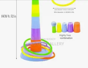 Parrot Ferrule Tower Rings-training Interactive Toy