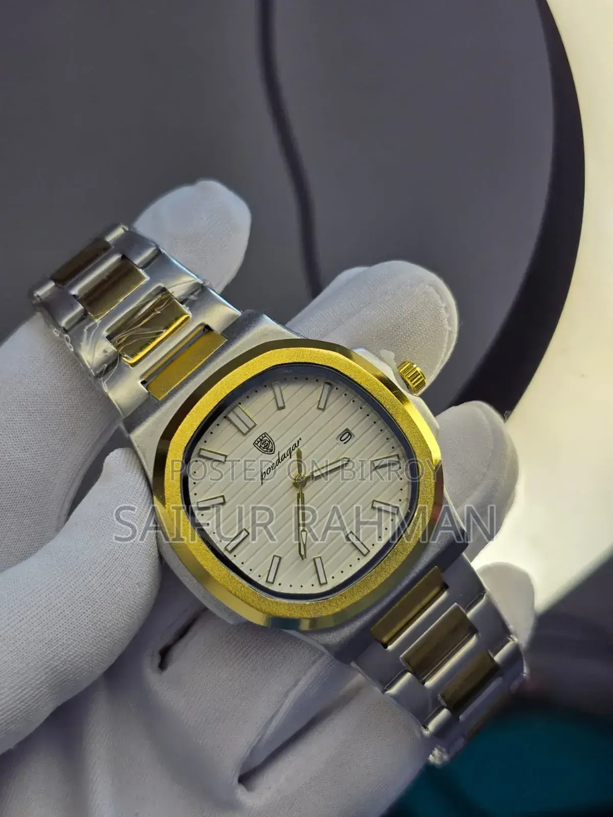 Luxury Two-Tone Wrist Watch